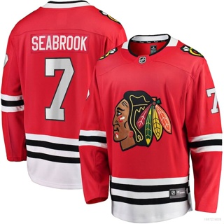 เสื้อกีฬาแขนยาว ลาย HQ1 NHL Chicago Blackhawks พลัสไซซ์ QH1