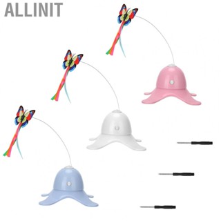 Allinit Interactive Electric Feather Toy  Rotating  Flashing for with Attracts the s Attention