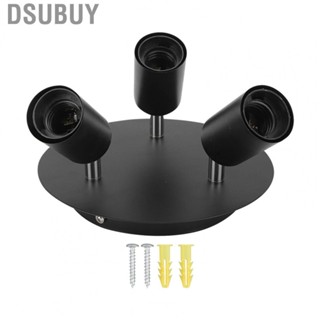 Dsubuy Ceiling Spotlight Holder 3 Head Rotating Lamp Base E27 Track Light for Kitchen Bedroom 85‑265V