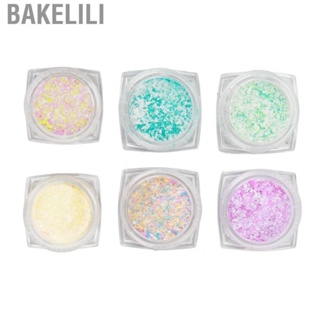 Bakelili Nail Glitter  Attachable Art DIY Multi Uses Safe Holographic Fashionable for Women Party