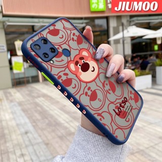 เคสโทรศัพท์มือถือ ซิลิโคนนิ่ม ใส กันกระแทก ลายหมีสตรอเบอร์รี่ สําหรับ Realme C15