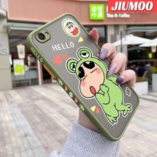 เคสโทรศัพท์มือถือ แบบใส ขอบสี่เหลี่ยม กันกระแทก ลายการ์ตูนชินจังซน สําหรับ VIVO Y66