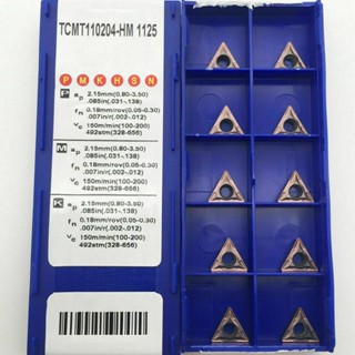 Tcmt110204-HM Tcmt21.51 ใหม่ คาร์ไบด์แทรก คุณภาพสูง 100%