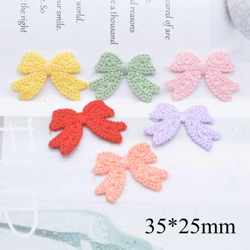 แผ่นแพทช์ ปักโบว์ ขนาด 3.5 ซม. สําหรับตกแต่งสมุดภาพ DIY 20 ชิ้น