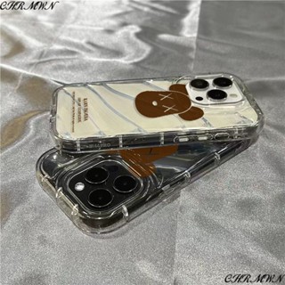 เคสโทรศัพท์มือถือนิ่ม แบบใส ลาย Violent Bear น่ารัก สําหรับ Iphone 7 8plus 11 xr1312 14promax K4WJ