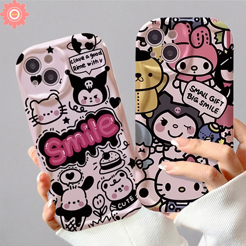 เคสโทรศัพท์มือถือ แบบนิ่ม ลายการ์ตูนคิตตี้ สําหรับ Oppo A17 A57 A55 A7 A54 A5s A54s A3s A95 A15 A31 A12 A16 A16s A17k A77 A16K A74 A1k A9 A96 A92 A53 A16E A77s A52 A76