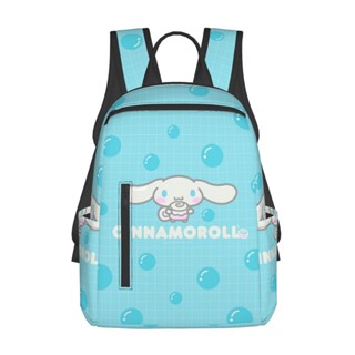 Cinnamoroll กระเป๋าเป้สะพายหลัง กระเป๋านักเรียน กระเป๋าสะพายไหล่ ลําลอง น้ําหนักเบา จุของได้เยอะ เหมาะกับการเดินทางกลางแจ้ง สําหรับเด็กนักเรียน