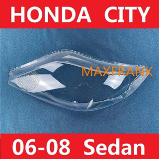 เลนส์ไฟหน้า Honda City ฝาครอบเลนส์ไฟหน้า กรอบเลนส์ไฟหน้า  ปี (2006-2008) headlamp cover  headlight lens พลาสติกครอบเลนส์ไฟหน้า ไฟหน้าฝาครอบไฟหน้ารถยนต์ สําหรับ HONDA CITY Sedan 06 07 08  HEADLAMP COVER  HEADLIGHT COVER  LENS HEAD LAMP COVER  ฝาครอบไฟหน้า