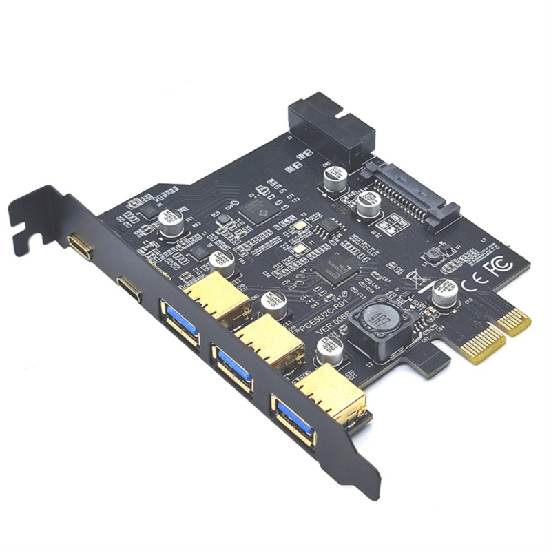 Yml3 บอร์ดการ์ด Type C USB 3 2 Gen2 PCIe - USB 3 0 PCI Express พร้อมหัว 19PIN