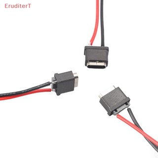 [EruditerT] สายเคเบิลเชื่อมต่อ Micro USB JACK กันน้ํา Type-C สําหรับโทรศัพท์มือถือ พอร์ตชาร์จซ็อกเก็ต [ใหม่]