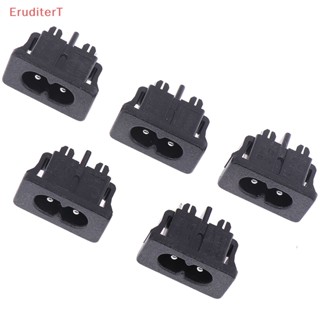 [EruditerT] ซ็อกเก็ตเมาท์พาวเวอร์ AC250V 5A 2Pin 5 ชิ้น [ใหม่]