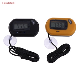 [EruditerT] เครื่องวัดอุณหภูมิน้ําดิจิทัล LCD สําหรับสัตว์เลื้อยคลาน ปลา [ใหม่]