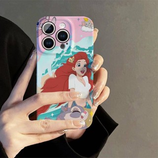 เคสโทรศัพท์มือถือแบบแข็ง ลายการ์ตูนเจ้าหญิงนางเงือก สร้างสรรค์ สําหรับ Iphone 14promax 13 11 12 XR XS