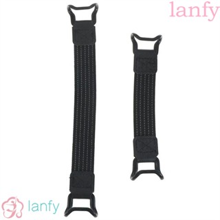 LANFY สายคล้องโทรศัพท์มือถือ แบบยืดหยุ่น กันตก สีดํา อุปกรณ์เสริม สําหรับแท็บเล็ต