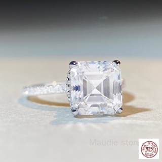 แหวนเพชรโมอิส 3.5ct 100% S925 หรูหรา เครื่องประดับ สําหรับผู้หญิง งานแต่งงาน