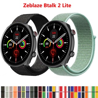 สายนาฬิกาข้อมือไนล่อน 22 มม. แบบเปลี่ยน สําหรับ Zeblaze Btalk 2 Lite Zeblaze Stratos3 Band