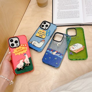 เคส iPhone 13 Pro Max 14ProMax 12Pro โทรศัพท์มือถือซิลิโคน หนา กันกระแทก ลายเป็ด มังกร SSEBONG CAT สําหรับ