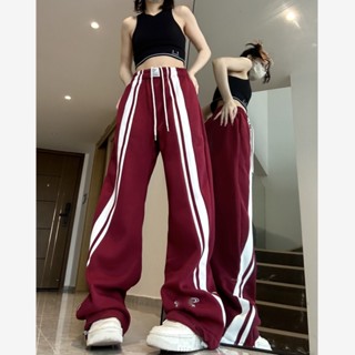 Massimo กางเกงขายาว กางเกง Retro Hip Hop Pants 2023 NEW Style 071508