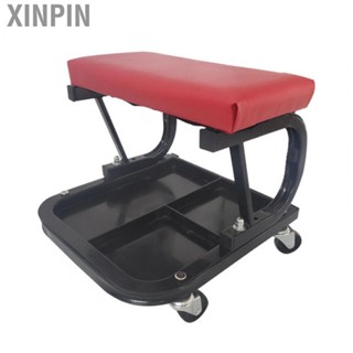 Xinpin Garage Roller Stool  Rolling Creeper Chair 360° Swivel Comfortable High  Strong Bearing with Tool Tray for  Shop