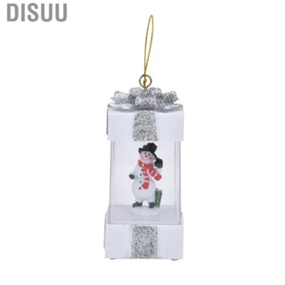 Disuu 4.7inch Christmas Snowman Scene Hanging Lantern Lamp  Desk Decor TS