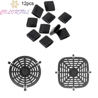 【COLORFUL】Rubber Bumpers Air Fryer Black For Air Fryer Grill Pan Rubber Brand New