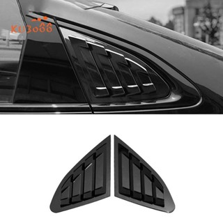 ฝาครอบบานเกล็ดหน้าต่างรถยนต์ ด้านหลัง สีดํามันวาว สําหรับ Chevrolet Malibu 2016 2017 2018 2019