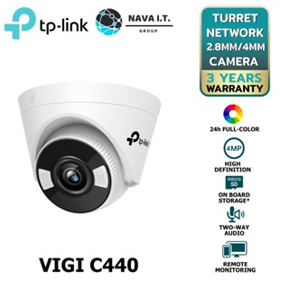 COINSคืน15%⚡FB9JMZV6⚡ TP-LINK VIGI C440 2.8MM / 4MM 4MP FULL-COLOR TURRET NETWORK CAMERA ประกัน 3 ปี