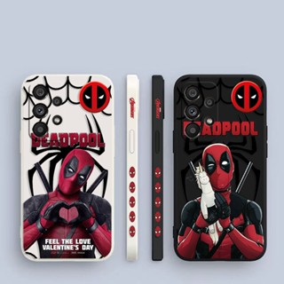 เคสโทรศัพท์มือถือ พิมพ์ลาย Marvel Deadpool มีลายด้านข้าง สําหรับ Samsung Galaxy A90 A80 A73 A72 A71 A70 A60 A54 A53 A52 A51 A50 A30 S A42 A40 A34 A33 A32 A32 A31 A30 A24 A23 5G