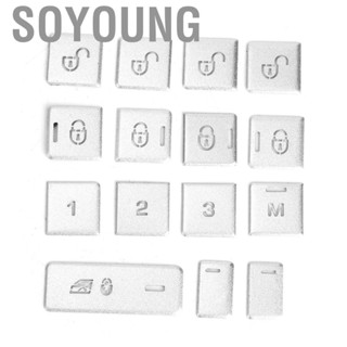 Soyoung Window Switch Button Cover  15pcs Door Glass Lift Trim Car Interior Decoration Fit for  Sport 14-17