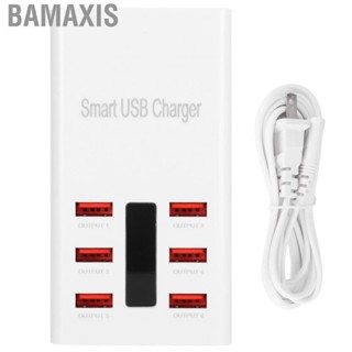 Bamaxis Universal 6 Multi-Port USB Wall Travel  Desktop Hub Charging Station
