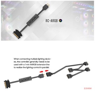 Zzz เมนบอร์ด FS ARGB Splitter 5V 3Pin 1 ถึง 4 หรือ 6 สากล 35 ซม. ARGB RGB ขยาย