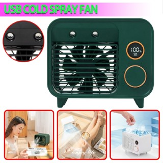 Portable Mini Air Conditioner USB Fan Desktop for Car Bedroom Office Camping