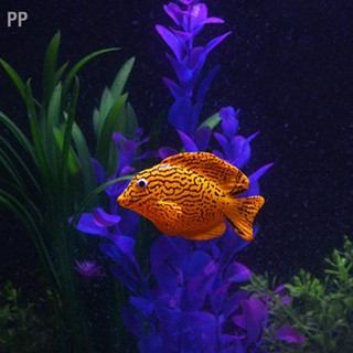 PP 4PCS Aquarium Fish TANK Luminous ซิลิโคนประดิษฐ์ปลาปลอมภูมิทัศน์เครื่องประดับตกแต่งอุปกรณ์เสริม