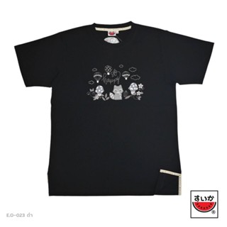 ราคาถูก【Hot Sale】เสื้อยืดลายแตงโม (SUIKA) เสื้อยืดแขนสั้นคอกลมพิมพ์ลายแรคคูน (E.O-023)S-5XL