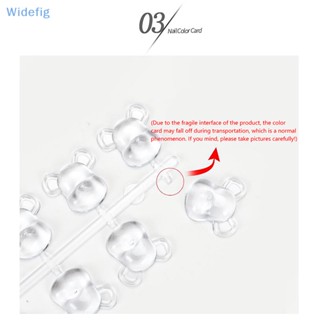 Widefig 50/60 สี เล็บปลอม เล็บปลอม พาเลท ยาทาเล็บ ยืนแสดง เครื่องมือ ด้านล่างแบน ทําเล็บ อะคริลิคใส เครื่องมือแสดงเล็บ ของดี