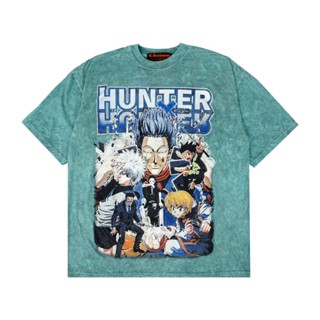 เสื้อยืดแขนสั้น พิมพ์ลาย Hunter X OVERSIZE RAW