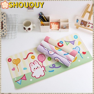 SHOUOUY แผ่นรองเมาส์ กันน้ํา กันลื่น ขนาดใหญ่ สําหรับเล่นเกม ตกแต่งบ้าน