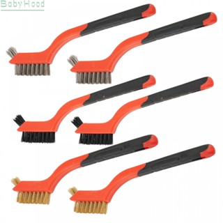 【Big Discounts】Wire Brushes 180mm 6pcs Brass For Cleaning Hand Tools Nylon Wire Brushes#BBHOOD