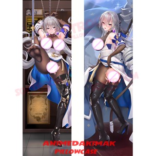 Kiana Kaslana Honkai Impact Dakimakura ปลอกหมอนอิงโซฟา แบบนิ่ม ลายอนิเมะญี่ปุ่น Otaku ขนาด 50x160 ซม. DK4626