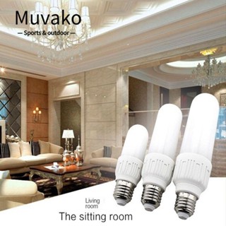 MUVAKO หลอดไฟ โคมไฟระย้า LED E27 6W 12W 18W สําหรับเทียน