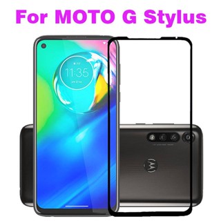 ฟิล์มกระจกนิรภัยกันรอยหน้าจอ แบบเต็มจอ สําหรับ MOTO One Fusion vision Plus Action Zoom Hyper Macro MOTO G Stylus Pro Pure Power Play Fast P50 P40 2 ชิ้น