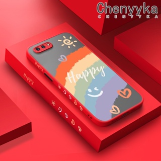 เคสโทรศัพท์ ซิลิโคนนิ่ม ใส กันกระแทก ลายหน้ายิ้ม มีลายด้านข้าง สําหรับ OPPO A3s A12E A5 2018 Realme C1