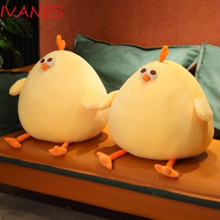 IVANES หมอนตุ๊กตานุ่ม รูปไก่น่ารัก ผ้ากํามะหยี่ขนนิ่ม สําหรับตกแต่งห้องเด็ก