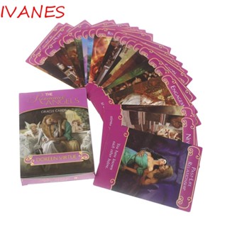 IVANES Romance Angel Divination ไพ่ทาโรต์ ของเล่นสําหรับเด็ก 44 ชิ้น ต่อชุด