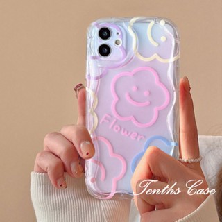 เคสโทรศัพท์มือถือ ขอบโค้ง ลายดอกไม้ 3D สําหรับ Samsung A14 A34 A54 A03 A03s A04 A04e A04s A23 A13 A33 A53 A12 A22 A52 A52s A32 A51 A50 A50s A30s