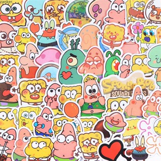 【กำลังจัดส่ง】 Spongebob Squarepants Series 02 สติ๊กเกอร์ 50/60 ชิ้น/เซ็ต DIY แฟชั่นกันน้ำ Doodle สติ๊กเกอร์สติ๊กเกอร์