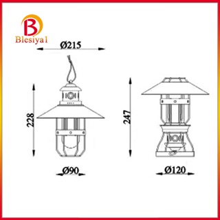 [Blesiya1] โคมไฟ LED ฉุกเฉิน กันน้ํา แบบพกพา สไตล์เรโทร สําหรับตั้งแคมป์ เดินป่า โรงรถ บาร์บีคิว เอาตัวรอด