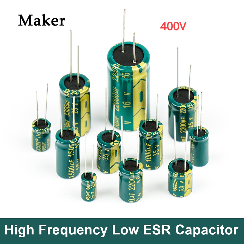 ตัวเก็บประจุอลูมิเนียมไฟฟ้า 400V ความถี่สูง ESR 2.2UF 4.7UF 6.8UF 10UF 15UF 22UF 33UF 47UF 68UF 82UF