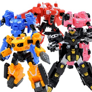 ของเล่นหุ่นยนต์รถยนต์ Transformer Machine Miniforce X Lucybot Lucy Bot Ranger 5 แบบ