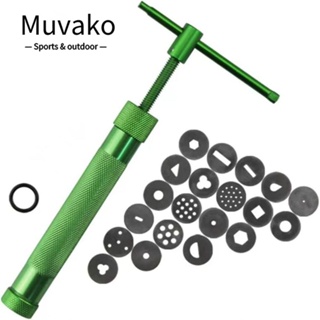 Muvako เครื่องอัดรีดดินน้ํามัน สเตนเลส อเนกประสงค์ ทนทาน DIY